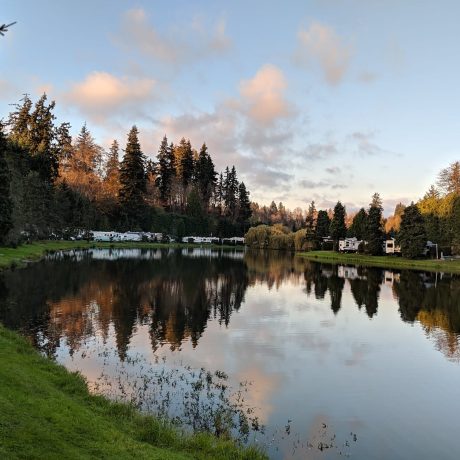 The lake at Lake Pleasant RV Park